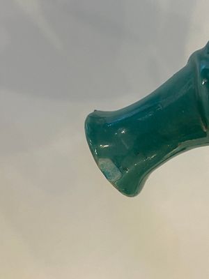 Een Chinese turquoise-geglazuurde dekselkom, 19e eeuw — foto 11