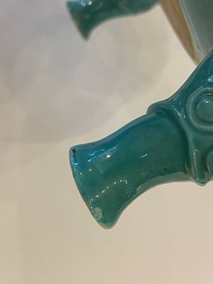 Een Chinese turquoise-geglazuurde dekselkom, 19e eeuw — foto 12