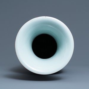 Een Chinese vaas met dubbel qianjiang cai en famille rose decor, 19/20e eeuw — foto 5