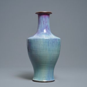 Een Chinese vaas met flambé glazuur, Qianlong/Jiaqing — foto 3