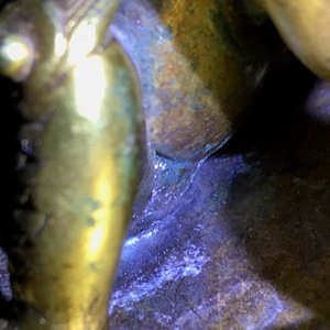 Een Chinese verguld bronzen bel in zitan houder, Qianlong merk, 18/19e eeuw — foto 15