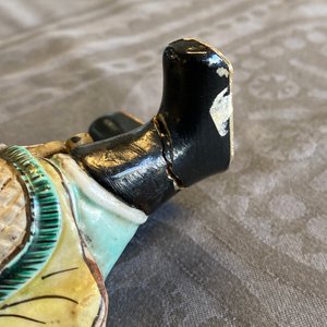 Een Chinese verte biscuit figuur van een Guandi, Kangxi — foto 24
