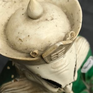 Een Chinese verte biscuit figuur van Yanluo, Kangxi — foto 15