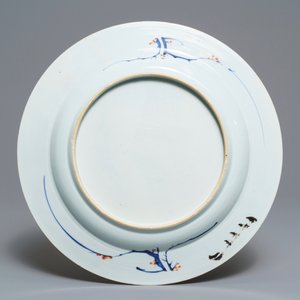 Een Chinese verte-imari 'Gouverneur Duff' schotel, Yongzheng — foto 2