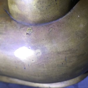 Een Chinese vierlobbige bronzen wierookbrander met goudspatten, Fei Ge, 17/18e eeuw — foto 20