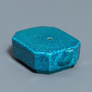 Een Chinese waterdruppelaar met 'robin's egg' glazuur, 18/19e eeuw — foto 1