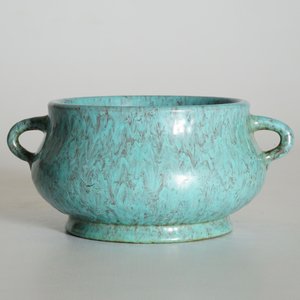 Een Chinese wierookbrander met robin's egg glazuur, Yongzheng merk, 19/20e eeuw — foto 8