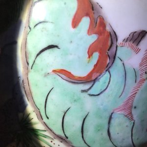 Een Chinese wucai dekselvaas met decor van mythische dieren, Transitie periode — foto 16