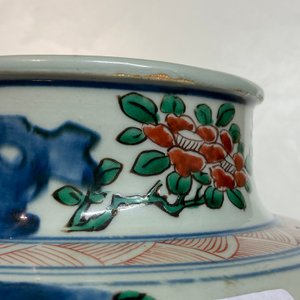 Een Chinese wucai dekselvaas met onsterfelijken, Shunzhi — foto 11