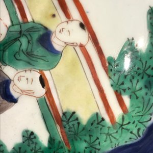 Een Chinese wucai dekselvaas met spelende jongens, Transitie periode — foto 31
