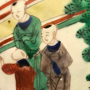 Een Chinese wucai dekselvaas met spelende jongens, Transitie periode — foto 32