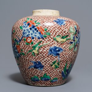 Een Chinese wucai gemberpot, Transitie periode — foto 6