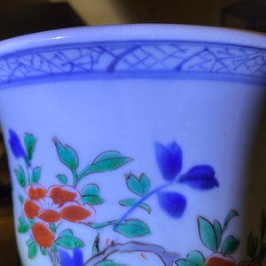 Een Chinese wucai gu vaas met een feniks, Shunzhi — foto 9