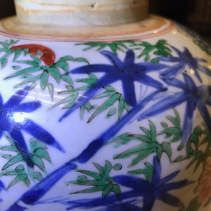 Een Chinese wucai pot met floraal decor, Transitie periode — foto 21