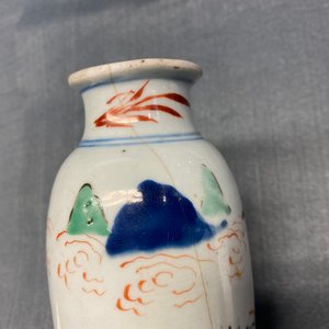 Een Chinese wucai rouleau vaas en een wierookbrander, Transitie periode — foto 14