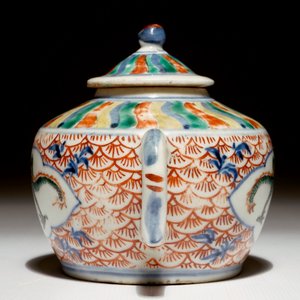 Een Chinese wucai theepot met draak, 19e eeuw — foto 4
