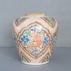 Een Chinese wucai vaas met vissen, Transitie periode — foto 13
