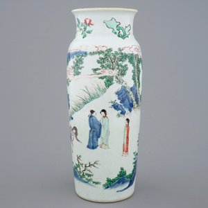 Een Chinese wucai vaas, Transitie periode, 1620-1683 — foto 2