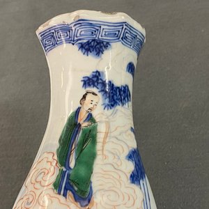 Een Chinese wucai wandvaas, Transitie periode — foto 18