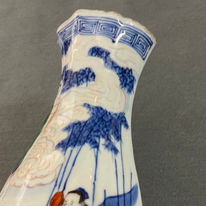 Een Chinese wucai wandvaas, Transitie periode — foto 19