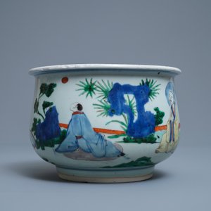 Een Chinese wucai wierookbrander, Transitie periode — foto 5