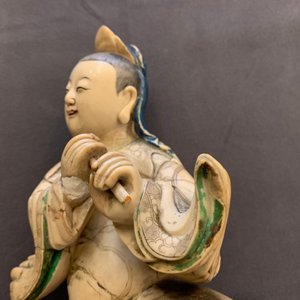 Een Chinese zeepstenen figuur van de onsterfelijke Han Xiangzi, Kangxi — foto 17