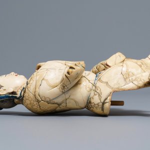 Een Chinese zeepstenen figuur van de onsterfelijke Han Xiangzi, Kangxi — foto 9