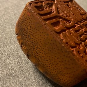 Een Chinese zegelstempel in bamboewortel, Republiek — foto 19