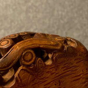 Een Chinese zegelstempel in bamboewortel, Republiek — foto 25