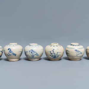 Een collectie blauwwitte Annamese stukken, w.o. Hoi An wrak, Vietnam, 14/15e eeuw — foto 13