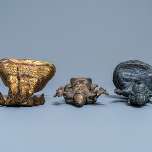 Een collectie bronzen figuren en fragmenten, India, Thailand en Tibet, 19e eeuw en vroeger — foto 13