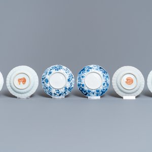 Een collectie Chinees blauw-wit, famille rose en Imari-stijl porselein, Kangxi/Qianlong — foto 5