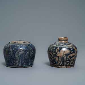 Een collectie Chinees blauw-wit Swatow goed, Ming — foto 17