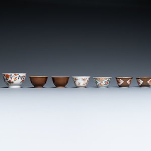 Een collectie Chinees famille rose theegoed, Yongzheng/Qianlong — foto 9