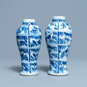 Een collectie Chinese blauw-witte vazen, Kangxi — foto 5