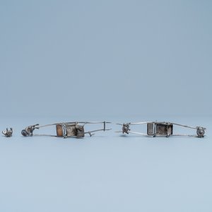 Een collectie Chinese zilveren miniaturen, 19e eeuw — foto 18
