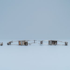 Een collectie Chinese zilveren miniaturen, 19e eeuw — foto 19