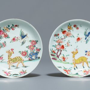 Een collectie divers Chinees famille rose en grisaille porselein, Yongzheng/Qianlong — foto 4
