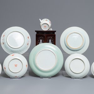Een collectie divers Chinees famille rose, verte en qianjiang cai porselein, 18/20e eeuw — foto 2