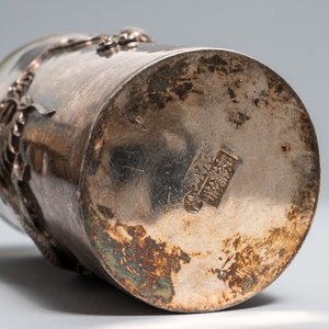 Een collectie divers Chinees zilver, w.o. met jade inlegwerk, 19/20e eeuw — foto 5