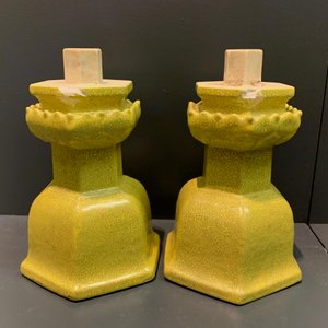 Een collectie divers monochroom Chinees porselein, 19/20e eeuw — foto 35