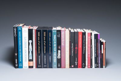 Een collectie Franstalige naslagwerken over Chinese en Aziatische kunst