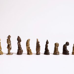 Een collectie kleine bronzen votieve beeldjes, India, Nepal, Tibet, Japan, 18/20e eeuw — foto 9
