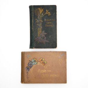 Een collectie postkaarten in zes albums en drie albums postzegels, 19/20e eeuw — foto 4