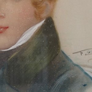 Een collectie van 10 geschilderde miniaturen op ivoor, 19/20e eeuw — foto 7