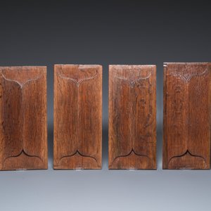 Een collectie van 15 gestoken houten briefpanelen, vnl. Vlaanderen, 14/16e eeuw — foto 4