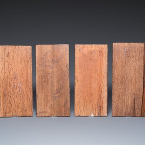 Een collectie van 15 gestoken houten briefpanelen, vnl. Vlaanderen, 14/16e eeuw — foto 5