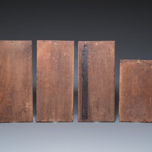 Een collectie van 15 gestoken houten briefpanelen, vnl. Vlaanderen, 14/16e eeuw — foto 7