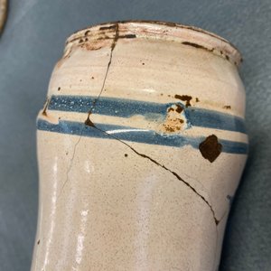 Een collectie van vijf blauw-witte Spaanse albarelli, 17e eeuw — foto 15