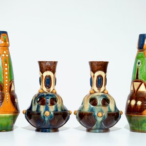 Een collectie Vlaams aardewerken vazen in Art Nouveau en Art Deco stijl, 20e eeuw — foto 3